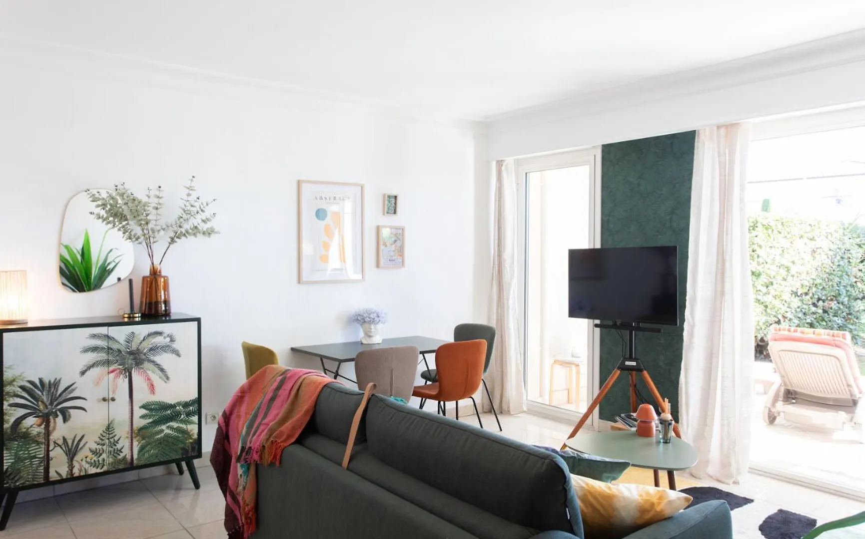 Apartmán A13 - 1 Bdr Garden Floor Fontonne - Ac, Pool & Parking Antibes Francie